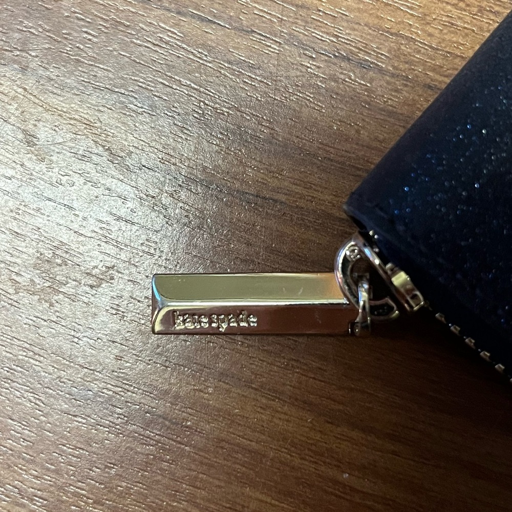 NWOT Kate Spade Indigo Sparkled Clutch - Picture 3 of 7